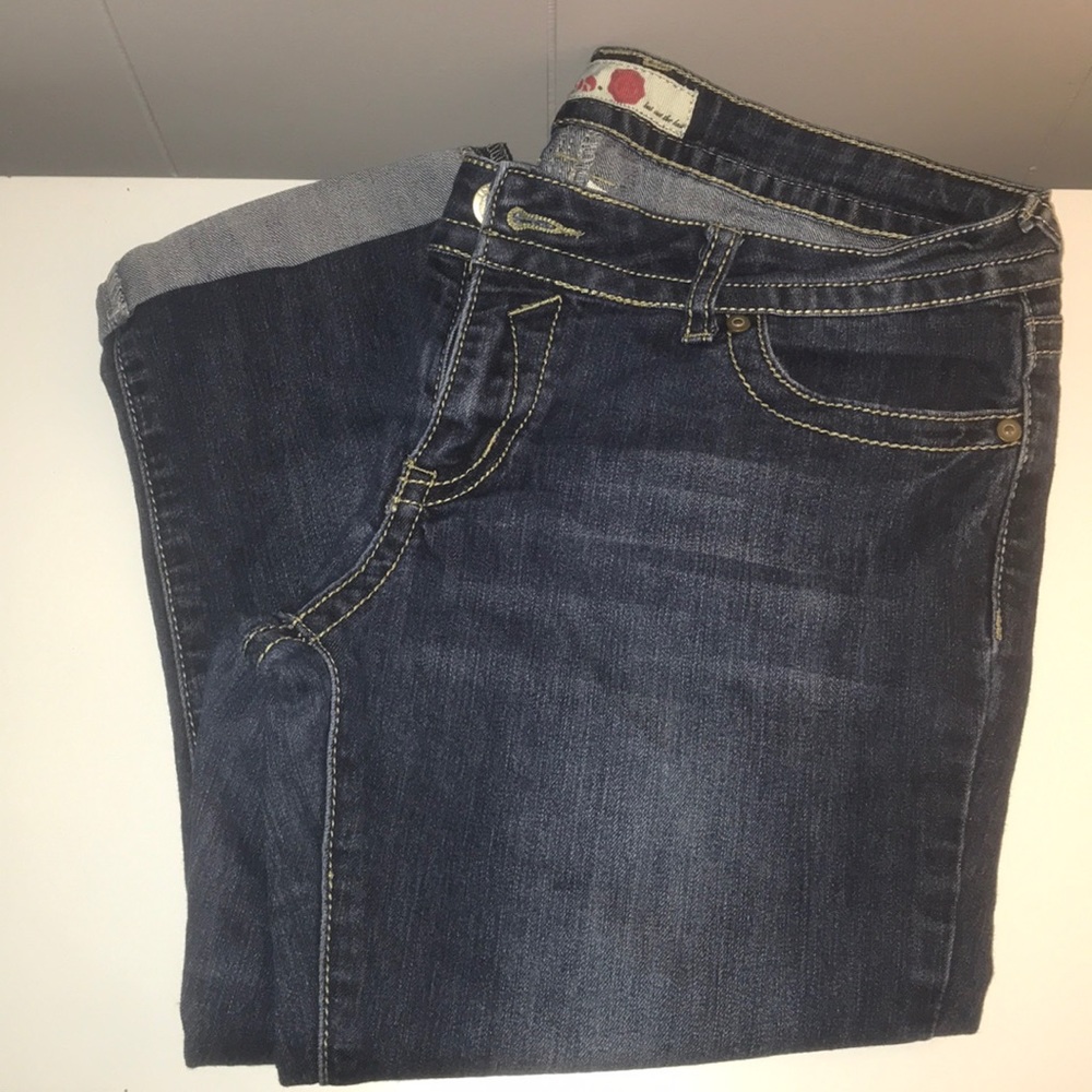 Cropped jeans capris